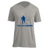 Unisex V Neck Poly-Rich Tee Thumbnail