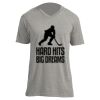 Unisex V Neck Poly-Rich Tee Thumbnail