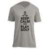 Unisex V Neck Poly-Rich Tee Thumbnail