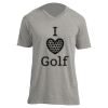 Unisex V Neck Poly-Rich Tee Thumbnail