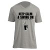 Unisex V Neck Poly-Rich Tee Thumbnail