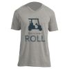 Unisex V Neck Poly-Rich Tee Thumbnail