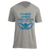 Unisex V Neck Poly-Rich Tee Thumbnail