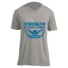 Unisex V Neck Poly-Rich Tee Thumbnail