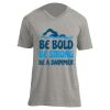 Unisex V Neck Poly-Rich Tee Thumbnail