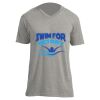 Unisex V Neck Poly-Rich Tee Thumbnail