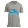Unisex V Neck Poly-Rich Tee Thumbnail