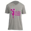 Unisex V Neck Poly-Rich Tee Thumbnail