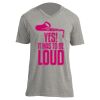 Unisex V Neck Poly-Rich Tee Thumbnail