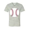 White Marble Unisex Jersey Short-Sleeve V-Neck T-Shirt Thumbnail