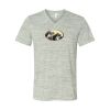 White Marble Unisex Jersey Short-Sleeve V-Neck T-Shirt Thumbnail