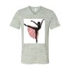 White Marble Unisex Jersey Short-Sleeve V-Neck T-Shirt Thumbnail