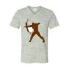 White Marble Unisex Jersey Short-Sleeve V-Neck T-Shirt Thumbnail
