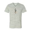 White Marble Unisex Jersey Short-Sleeve V-Neck T-Shirt Thumbnail