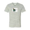 White Marble Unisex Jersey Short-Sleeve V-Neck T-Shirt Thumbnail