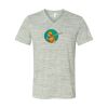 White Marble Unisex Jersey Short-Sleeve V-Neck T-Shirt Thumbnail