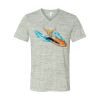 White Marble Unisex Jersey Short-Sleeve V-Neck T-Shirt Thumbnail