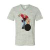 White Marble Unisex Jersey Short-Sleeve V-Neck T-Shirt Thumbnail