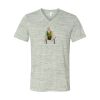 White Marble Unisex Jersey Short-Sleeve V-Neck T-Shirt Thumbnail