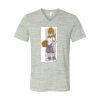 White Marble Unisex Jersey Short-Sleeve V-Neck T-Shirt Thumbnail