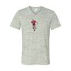 White Marble Unisex Jersey Short-Sleeve V-Neck T-Shirt Thumbnail