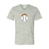 White Marble Unisex Jersey Short-Sleeve V-Neck T-Shirt Thumbnail