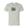 White Marble Unisex Jersey Short-Sleeve V-Neck T-Shirt Thumbnail