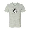 White Marble Unisex Jersey Short-Sleeve V-Neck T-Shirt Thumbnail