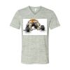 White Marble Unisex Jersey Short-Sleeve V-Neck T-Shirt Thumbnail
