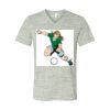 White Marble Unisex Jersey Short-Sleeve V-Neck T-Shirt Thumbnail