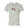 White Marble Unisex Jersey Short-Sleeve V-Neck T-Shirt Thumbnail