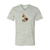 White Marble Unisex Jersey Short-Sleeve V-Neck T-Shirt Thumbnail