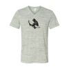 White Marble Unisex Jersey Short-Sleeve V-Neck T-Shirt Thumbnail