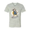 White Marble Unisex Jersey Short-Sleeve V-Neck T-Shirt Thumbnail