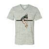 White Marble Unisex Jersey Short-Sleeve V-Neck T-Shirt Thumbnail
