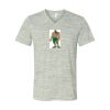 White Marble Unisex Jersey Short-Sleeve V-Neck T-Shirt Thumbnail