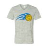 White Marble Unisex Jersey Short-Sleeve V-Neck T-Shirt Thumbnail