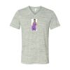 White Marble Unisex Jersey Short-Sleeve V-Neck T-Shirt Thumbnail