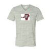 White Marble Unisex Jersey Short-Sleeve V-Neck T-Shirt Thumbnail