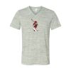 White Marble Unisex Jersey Short-Sleeve V-Neck T-Shirt Thumbnail