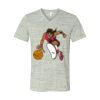 White Marble Unisex Jersey Short-Sleeve V-Neck T-Shirt Thumbnail