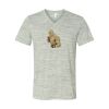 White Marble Unisex Jersey Short-Sleeve V-Neck T-Shirt Thumbnail