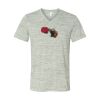 White Marble Unisex Jersey Short-Sleeve V-Neck T-Shirt Thumbnail