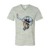White Marble Unisex Jersey Short-Sleeve V-Neck T-Shirt Thumbnail