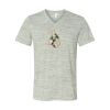 White Marble Unisex Jersey Short-Sleeve V-Neck T-Shirt Thumbnail