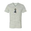 White Marble Unisex Jersey Short-Sleeve V-Neck T-Shirt Thumbnail