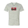 White Marble Unisex Jersey Short-Sleeve V-Neck T-Shirt Thumbnail