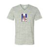 White Marble Unisex Jersey Short-Sleeve V-Neck T-Shirt Thumbnail