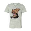 White Marble Unisex Jersey Short-Sleeve V-Neck T-Shirt Thumbnail