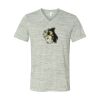 White Marble Unisex Jersey Short-Sleeve V-Neck T-Shirt Thumbnail